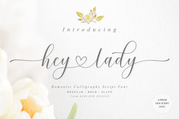 Hey Lady Script: A Free-Flowing Font for Creative Projects