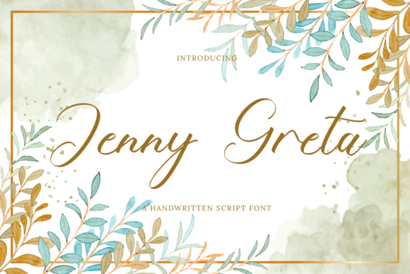 Jenny Greta Script Font for Creative Designers