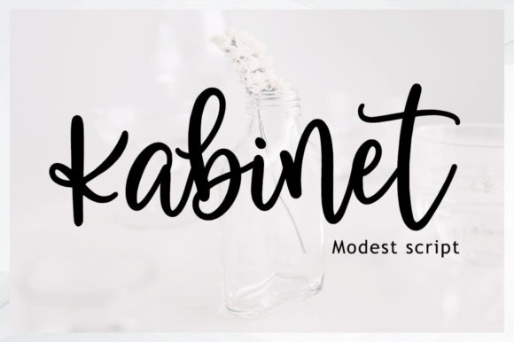 Kabinet Font — A Script Typeface for Polished Designs